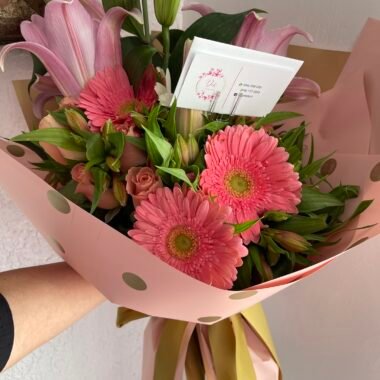 Ramo de gerberas con Lilys en Cd Juárez